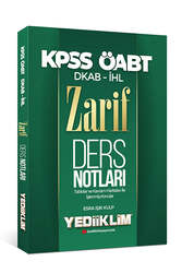 Yediiklim Yayınları - Yediiklim Yayınları 2022 ÖABT DKAP İHL Zarif Ders Notları 