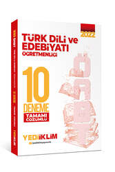 Yediiklim Yayınları - Yediiklim Yayınları 2022 ÖABT Türk Dili ve Edebiyatı Öğretmenliği Tamamı Çözümlü 10 Deneme