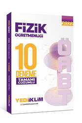 Yediiklim Yayınları - Yediiklim Yayınları 2022 ÖABT Fizik Öğretmenliği Tamamı Çözümlü 10 Deneme
