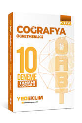 Yediiklim Yayınları - Yediiklim Yayınları 2022 ÖABT Coğrafya Öğretmenliği Tamamı Çözümlü 10 Deneme