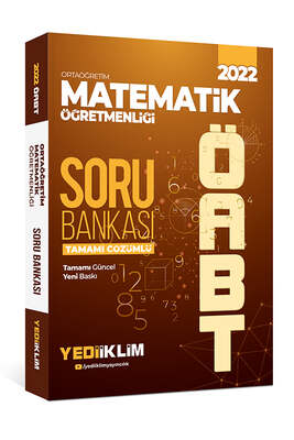 Yediiklim Yayınları 2022 ÖABT Ortaöğretim Matematik Öğretmenliği Tamamı Çözümlü Soru Bankası - 1