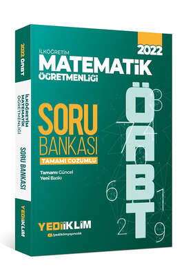 Yediiklim Yayınları 2022 ÖABT İlköğretim Matematik Öğretmenliği Tamamı Çözümlü Soru Bankası - 1
