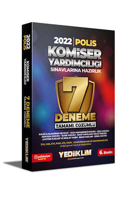 Yediiklim Yayınları 2022 Komiser Yardımcılığı Sınavlarına Hazırlık Tamamı Çözümlü 7 Deneme - 1