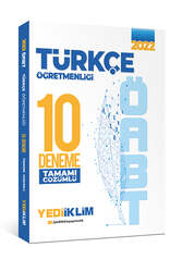 Yediiklim Yayınları - Yediiklim Yayınları 2022 ÖABT Türkçe Öğretmenliği Tamamı Çözümlü 10 Deneme