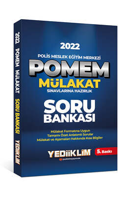 Yediiklim Yayınları 2022 POMEM Mülakat Sınavlarına Hazırlık Soru Bankası - 1