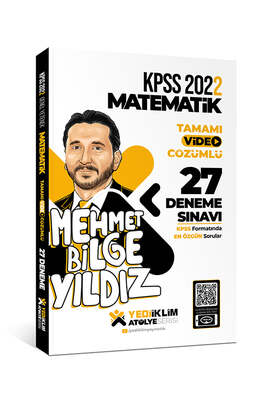 Yediiklim Yayınları 2022 KPSS Matematik Tamamı Video Çözümlü 27 Deneme Sınavı - 1