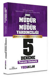 Yediiklim Yayınları - Yediiklim Yayınları 2021 MEB EKYS Müdür ve Yardımcılığı 5 Deneme Çözümlü