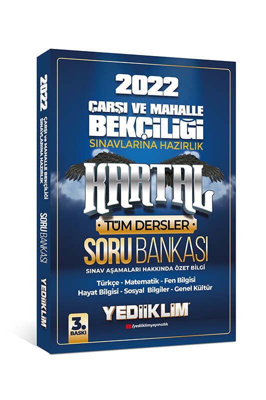 Yediiklim Yayınları 2022 Çarşı ve Mahalle Bekçiliği Sınavlarına Hazırlık Kartal Soru Bankası