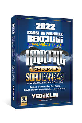Yediiklim Yayınları 2022 Çarşı ve Mahalle Bekçiliği Sınavlarına Hazırlık Kartal Soru Bankası - 1