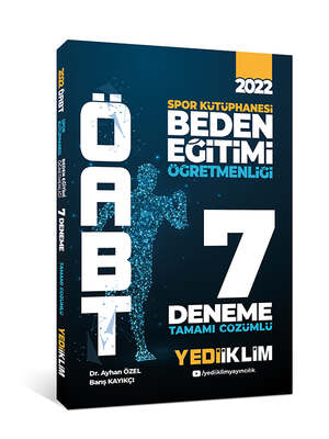 Yediiklim Yayınları 2022 ÖABT Beden Eğitimi Öğretmenliği Spor Kütüphanesi Tamamı Çözümlü 7 Deneme - 1