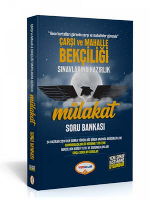 Yediiklim Yayınları Çarşı ve Mahalle Bekçiliği Sınavlarına Hazırlık Mülakat Soru Bankası - 1