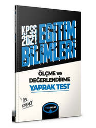 Yediiklim Yayınları - Yediiklim Yayınları 2021 KPSS Eğitim Bilimleri Ölçme Değerlendirme Yaprak Test Çek Kopart