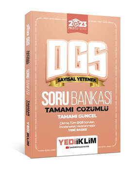 Yediiklim Yayınları 2023 Prestij Serisi Dgs Sayısal Yetenek Tamamı Çözümlü Soru Bankası - 1