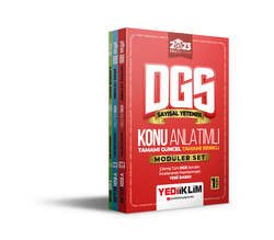 Yediiklim Yayınları - Yediiklim Yayınları 2023 Prestij Serisi DGS Konu Anlatımlı Modüler Set(5 Deneme İlaveli+Tamamı Renkli)
