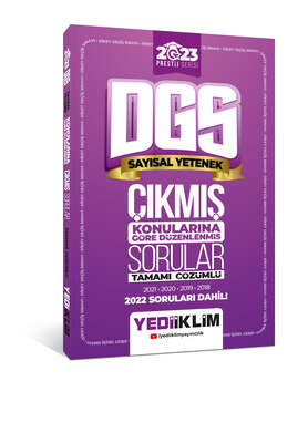 Yediiklim Yayınları 2023 DGS Prestij Serisi Sayısal Yetenek Konularına Göre Tamamı Çözümlü Çıkmış Sorular - 1