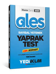 Yediiklim Yayınları - Yediiklim Yayınları 2023 Master Serisi ALES Sayısal Yetenek Çek Kopart Yaprak Test
