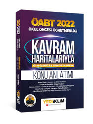 Yediiklim Yayınları - Yediiklim Yayınları 2022 ÖABT Okul Öncesi Öğretmenliği Kavram Haritalarıyla Konu Anlatımı