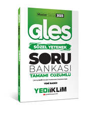 Yediiklim Yayınları - Yediiklim Yayınları 2023 Master Serisi Ales Sözel Yetenek Tamamı Çözümlü Soru Bankası