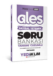 Yediiklim Yayınları - Yediiklim Yayınları 2023 Master Serisi Ales Sayısal Yetenek Tamamı Çözümlü Soru Bankası