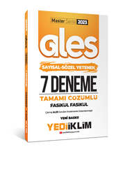 Yediiklim Yayınları - Yediiklim Yayınları 2023 Master Serisi Ales Sayısal - Sözel Yetenek Tamamı Çözümlü 7 Fasikül Deneme