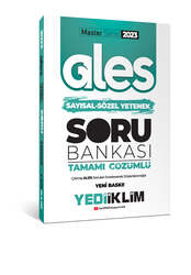 Yediiklim Yayınları - Yediiklim Yayınları 2023 Master Serisi Ales Sayısal- Sözel Yetenek Tamamı Çözümlü Soru Bankası