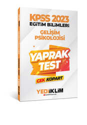 Yediiklim Yayınları - Yediiklim Yayınları 2023 KPSS Eğitim Bilimleri Gelişim Psikolojisi Çek Kopart Yaprak Test