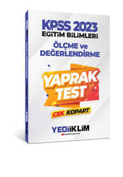 Yediiklim Yayınları - Yediiklim Yayınları 2023 KPSS Eğitim Bilimleri Ölçme ve Değerlendirme Çek Kopart Yaprak Test