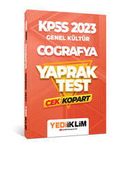 Yediiklim Yayınları - Yediiklim Yayınları 2023 KPSS Genel Kültür Coğrafya Çek Kopart Yaprak Test