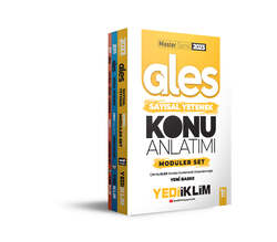 Yediiklim Yayınları - Yediiklim Yayınları 2023 Master Serisi Ales Konu Anlatımlı Modüler Set (3 Cilt)