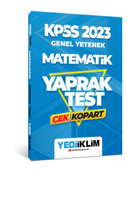 Yediiklim Yayınları 2023 KPSS Genel Yetenek Matematik Çek Kopart Yaprak Test - 1