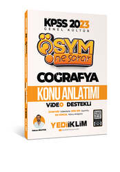 Yediiklim Yayınları - Yediiklim Yayınları 2023 KPSS Genel Kültür Ösym Ne Sorar Coğrafya Video Destekli Konu Anlatımı