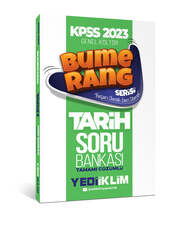 Yediiklim Yayınları - Yediiklim Yayınları 2023 KPSS Genel Kültür Bumerang Tarih Tamamı Çözümlü Soru Bankası