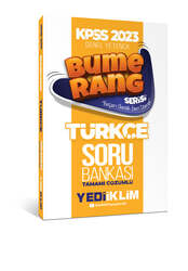 Yediiklim Yayınları - Yediiklim Yayınları 2023 KPSS Genel Yetenek Bumerang Türkçe Tamamı Çözümlü Soru Bankası