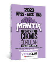 Yediiklim Yayınları - Yediiklim Yayınları 2023 KPSS ALES DGS Sözel Mantık Tamamı Çözümlü Çıkmış Sorular