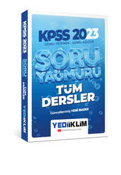 Yediiklim Yayınları - Yediiklim Yayınları 2023 KPSS Genel Yetenek Genel Kültür Tüm Dersler Soru Yağmuru