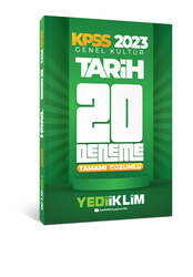 Yediiklim Yayınları - Yediiklim Yayınları 2023 KPSS Genel Kültür Tarih Tamamı Çözümlü 20 Deneme