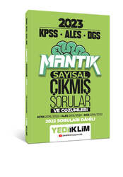 Yediiklim Yayınları - Yediiklim Yayınları 2023 KPSS ALES DGS Sayısal Mantık Tamamı Çözümlü Çıkmış Sorular