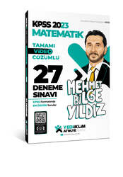 Yediiklim Yayınları - Yediiklim Yayınları 2023 KPSS Atölye Serisi Matematik Tamamı Video Çözümlü 27 Deneme Sınavı