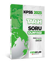 Yediiklim Yayınları - Yediiklim Yayınları 2023 KPSS Genel Kültür Tarih Soru Dünyası