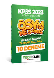 Yediiklim Yayınları - Yediiklim Yayınları 2023 KPSS Eğitim Bilimleri Ösym Ne Sorar Tamamı Çözümlü 10 Fasikül Deneme