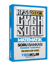 Yediiklim Yayınları - Yediiklim Yayınları 2023 KPSS Genel Yetenek Matematik Tamamı Çözümlü Soru Bankası ( Modüler Set İçerisindeki)