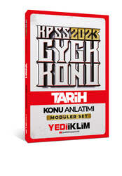 Yediiklim Yayınları - Yediiklim Yayınları 2023 KPSS Genel Kültür Tarih Konu Anlatımı (Modüler Set İçerisindeki)