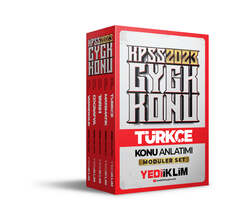 Yediiklim Yayınları - Yediiklim Yayınları 2023 KPSS Genel Yetenek Genel Kültür Konu Anlatımlı Modüler Set
