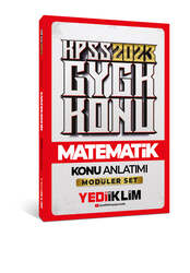 Yediiklim Yayınları - Yediiklim Yayınları 2023 KPSS Genel Yetenek Matematik Konu Anlatımı (Modüler Set İçerisindeki)