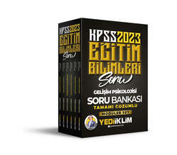 Yediiklim Yayınları - Yediiklim Yayınları 2023 KPSS Eğitim Bilimleri Tamamı Çözümlü Modüler Soru Bankası Seti