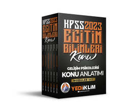 Yediiklim Yayınları - Yediiklim Yayınları 2023 KPSS Eğitim Bilimleri Konu Anlatımlı Modüler Set