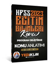 Yediiklim Yayınları - Yediiklim Yayınları 2023 KPSS Eğitim Bilimleri Program Geliştirme Konu Anlatımı (Modüler Set İçerisindeki)