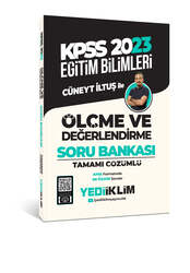 Yediiklim Yayınları - Yediiklim Yayınları 2023 KPSS Eğitim Bilimleri Ölçme ve Değerlendirme Tamamı Çözümlü Soru Bankası