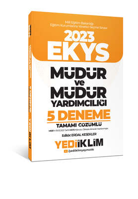 Yediiklim Yayınları 2023 MEB EKYS Müdür ve Müdür Yardımcılığı Tamamı Çözümlü 5 Deneme - 1