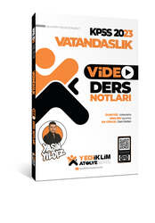Yediiklim Yayınları - Yediiklim Yayınları 2023 KPSS Atölye Serisi Vatandaşlık Video Ders Notları